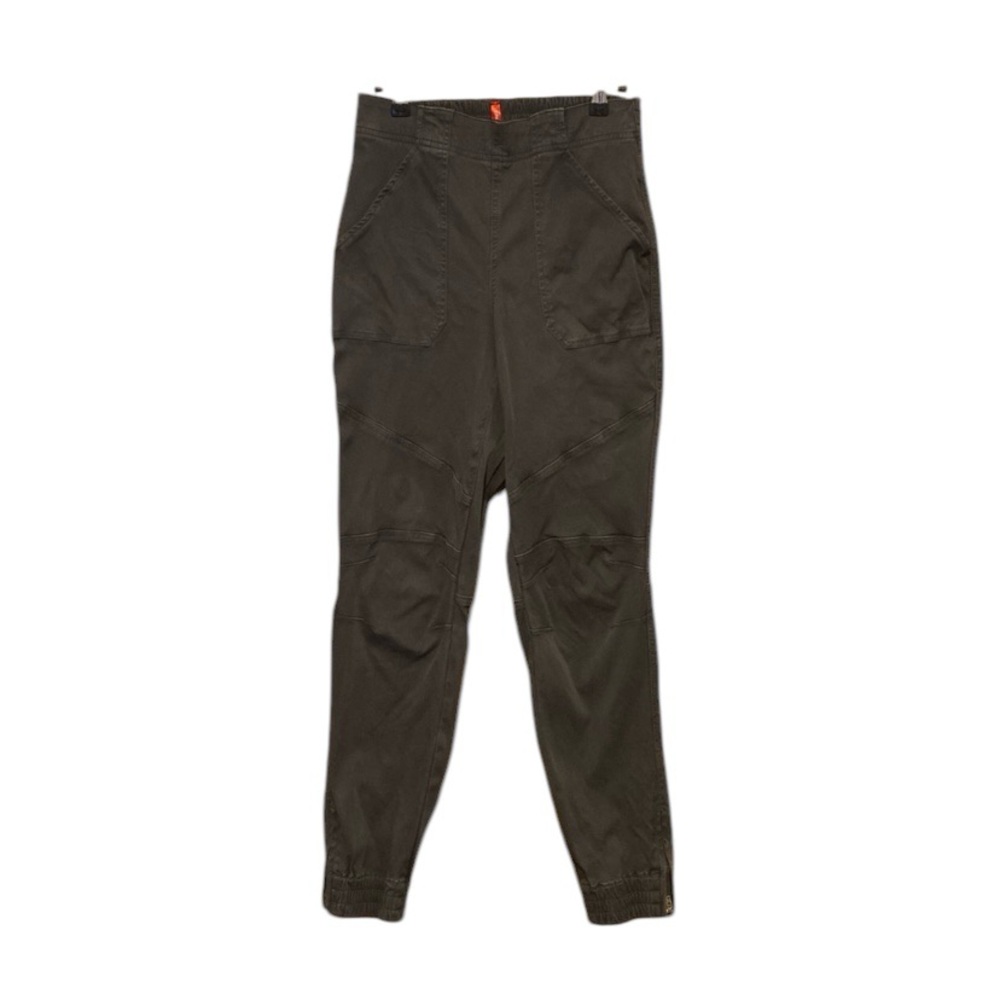 SPANX stretch twill jogger pants black gray size medium